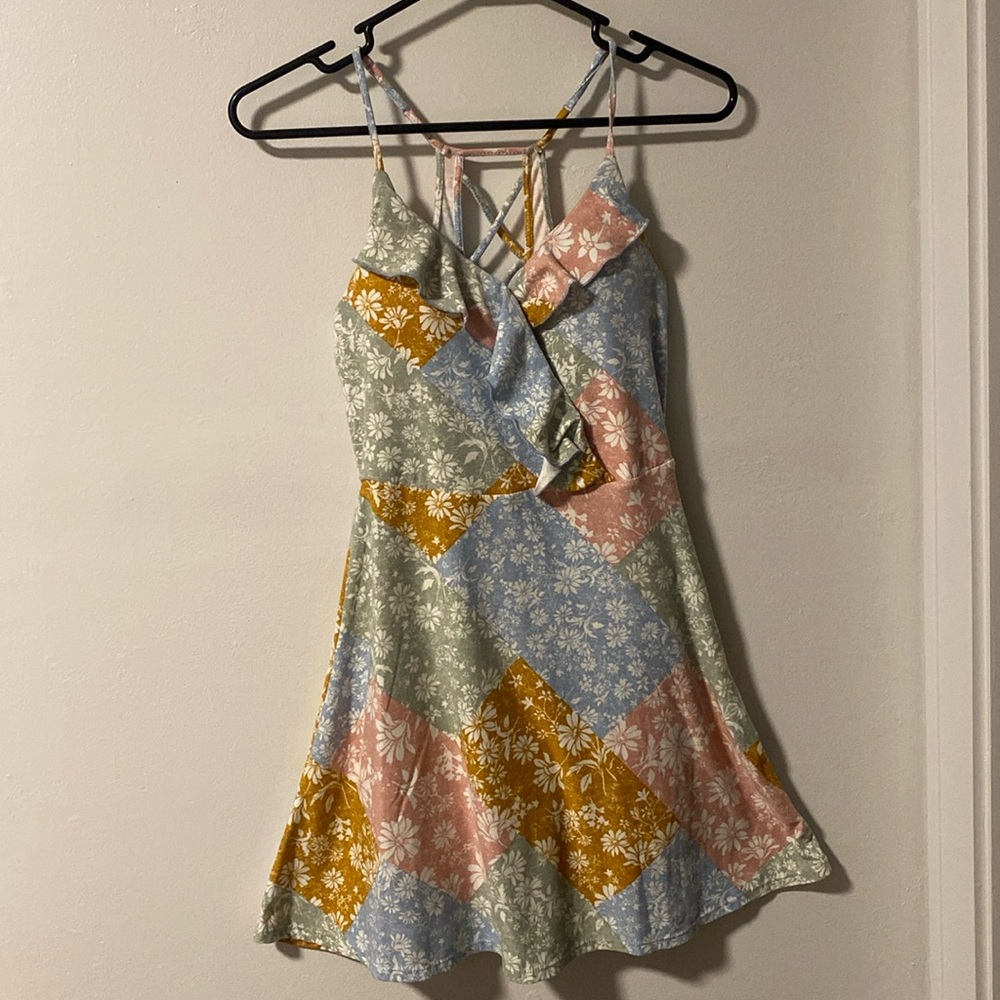 Floral Patchwork Dress (XS)